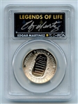 2019 S 50C Apollo 11 Commemorative PCGS PR70DCAM Legends of Life Edgar Martinez