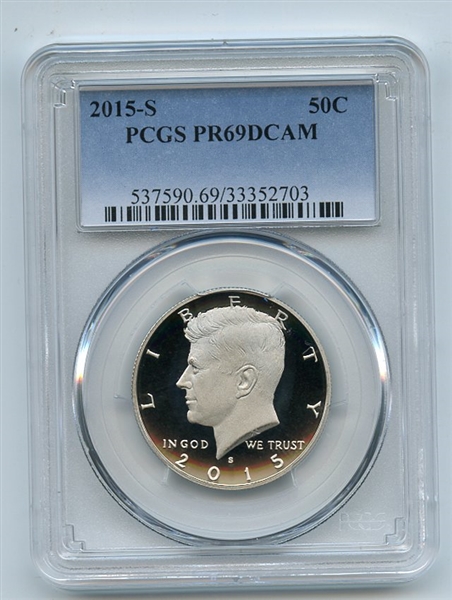 2015 S 50C Kennedy Half Dollar PCGS PR69DCAM