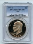 1974 S $1 Ike Eisenhower Dollar Proof PCGS PR69DCAM