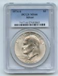 1974 S $1 Silver Ike Eisenhower Dollar PCGS MS66