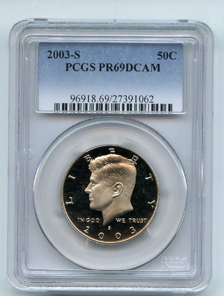 2003 S 50C Kennedy Half Dollar PCGS PR69DCAM