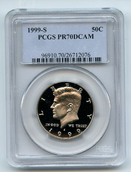 1999 S 50C Kennedy Half Dollar PCGS PR70DCAM