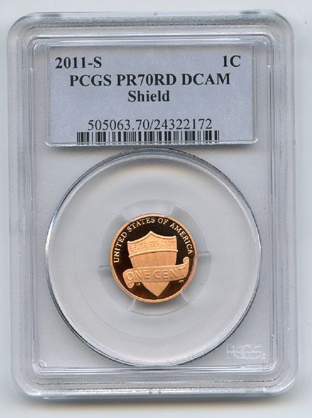 2011 S 1C Lincoln Cent PCGS PR70DCAM