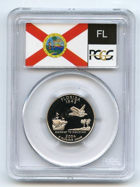 2004 S 25C Clad Florida Quarter PCGS PR70DCAM