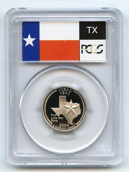 2004 S 25C Clad Texas Quarter PCGS PR70DCAM