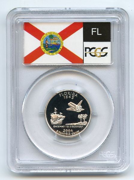 2004 S 25C Silver Florida Quarter PCGS PR70DCAM