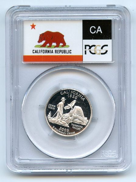 2005 S 25C Silver California Quarter PCGS PR70DCAM