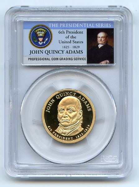 2008 S $1 John Quincy Adams Dollar PCGS PR70DCAM