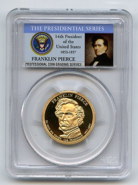 2010 S $1 Franklin Pierce Dollar PCGS PR70DCAM