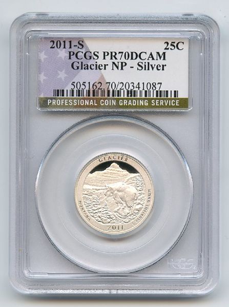 2011 S 25C Silver Glacier Quarter PCGS PR70DCAM