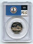 2000 S 25C Clad Virginia Quarter PCGS PR69DCAM