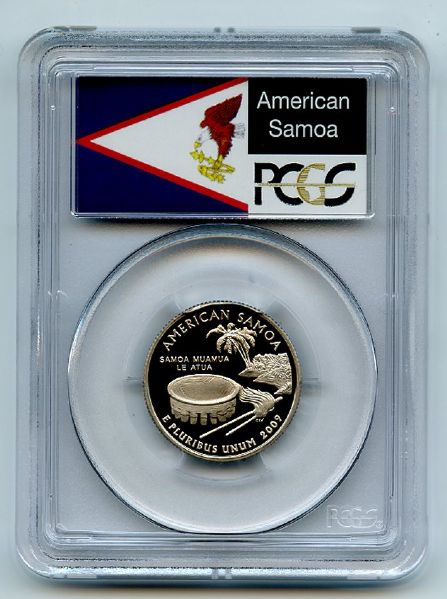 2009 S 25C Clad American Samoa Quarter PCGS PR69DCAM