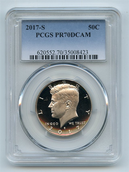 2017 S 50C Kennedy Half Dollar PCGS PR70DCAM