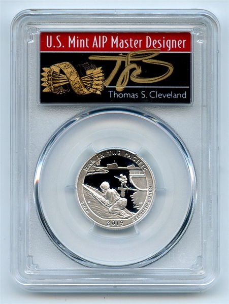 2019 S 25C Silver War Pacific Quarter PCGS PR70DCAM FDOI Thomas Cleveland Arrows