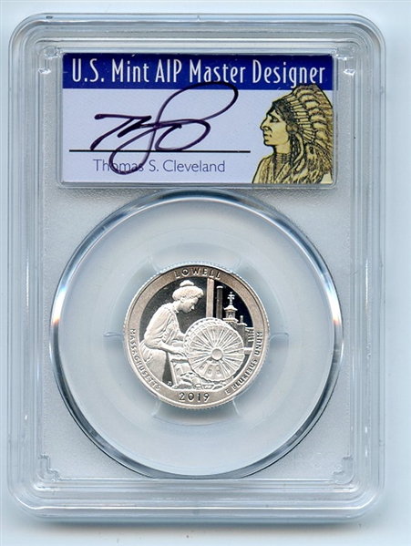 2019 S 25C Silver Lowell Quarter PCGS PR70DCAM FDOI Thomas Cleveland Native
