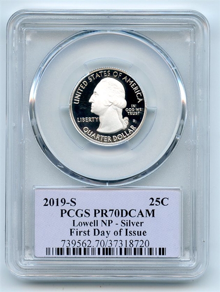 2019 S 25C Silver Lowell Quarter PCGS PR70DCAM FDOI Thomas Cleveland Native