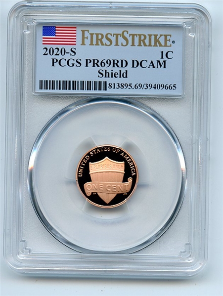 2020 S 1C Lincoln Cent PCGS PR69DCAM First Strike