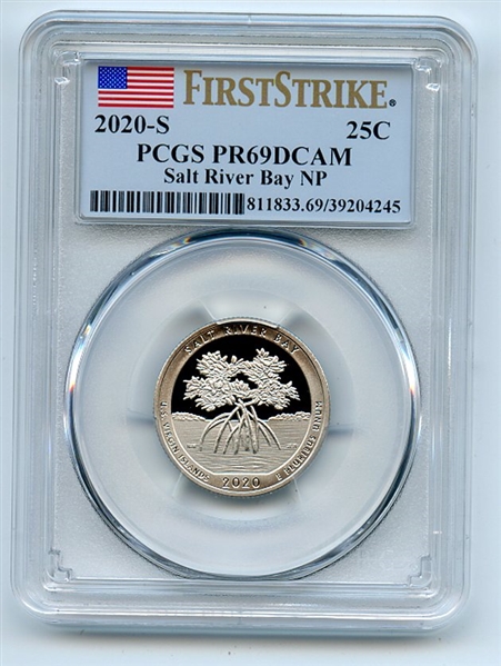 2020 S 25C Clad Salt River Bay Quarter PCGS PR69DCAM First Strike