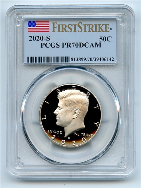 2020 S 50C Kennedy Half Dollar PCGS PR70DCAM First Strike