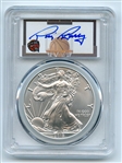 2019 $1 American Silver Eagle 1oz Dollar PCGS MS70 First Strike Rick Barry