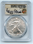 2019 $1 American Silver Eagle 1oz Dollar PCGS MS70 First Strike Robert Parish