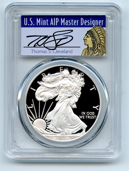 2019 W $1 American Silver Eagle Congratulations PCGS PR70DCAM Cleveland Native