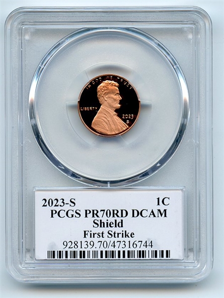 2023 S 1C Lincoln Cent PCGS PR70DCAM First Strike Thomas Cleveland Eagle