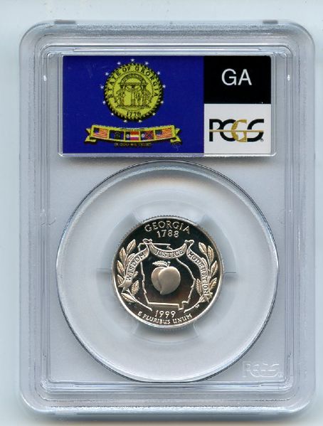 1999 S 25C Silver Georgia Quarter PCGS PR70DCAM