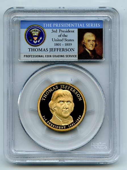 2007 S $1 Thomas Jefferson Dollar PCGS PR70DCAM