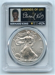 2020 $1 American Silver Eagle PCGS MS70 FDOI Legends of Life Bernard King