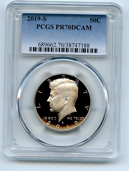 2019 S 50C Kennedy Half Dollar PCGS PR70DCAM
