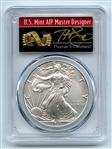 2021 $1 Silver Eagle T1 Last Day Production PCGS MS70 Thomas Cleveland Arrows