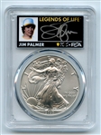 2020 $1 American Silver Eagle 1oz PCGS MS70 FS Legends of Life Jim Palmer