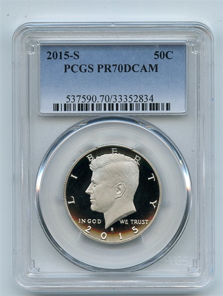 2015 S 50C Kennedy Half Dollar PCGS PR70DCAM