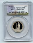 2013 S 25C Clad Perrys Memorial Quarter PCGS PR70DCAM