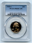 1968 S 25C Washington Quarter PCGS PR68CAM