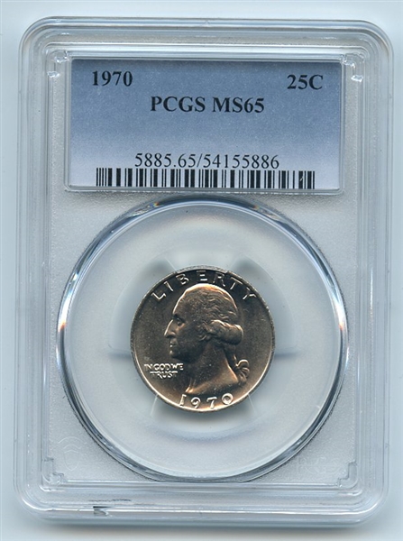 1970 25C Washington Quarter PCGS MS65