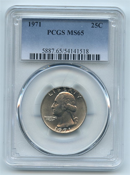 1971 25C Washington Quarter PCGS MS65