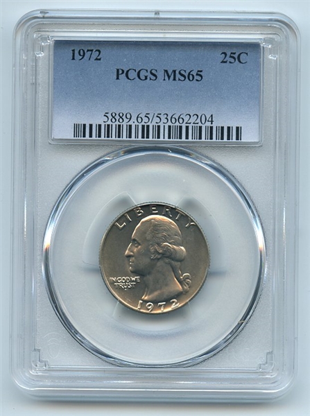 1972 25C Washington Quarter PCGS MS65
