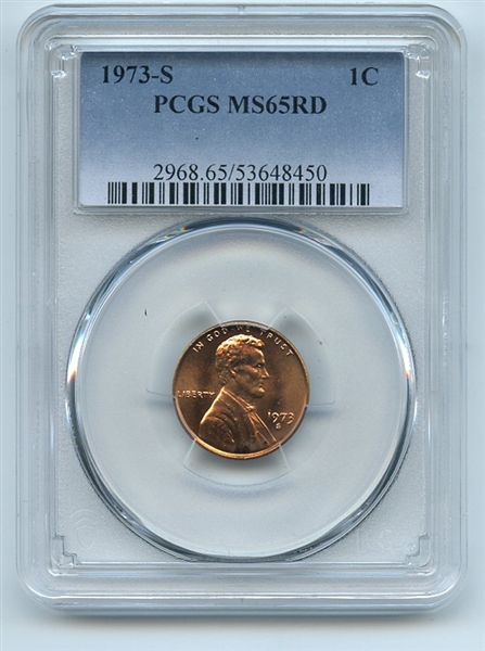 1973 S  1C Lincoln Cent PCGS Brilliant Uncirculated BU