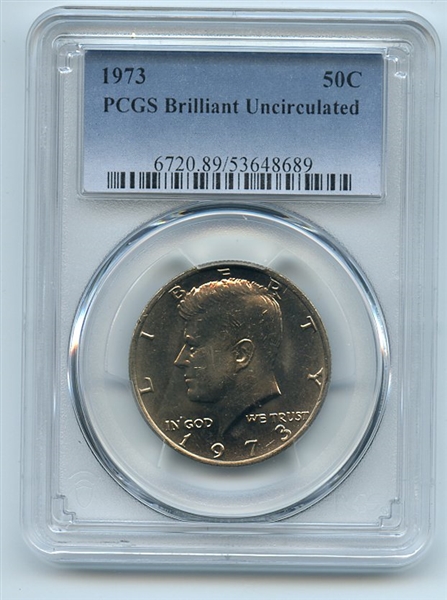 1973 50C Kennedy Half Dollar PCGS Brilliant Uncirculated BU