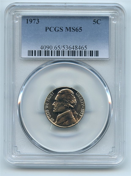 1973 5C Jefferson Nickel PCGS MS65