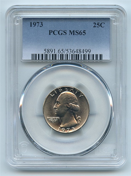 1973 25C Washington Quarter PCGS MS65