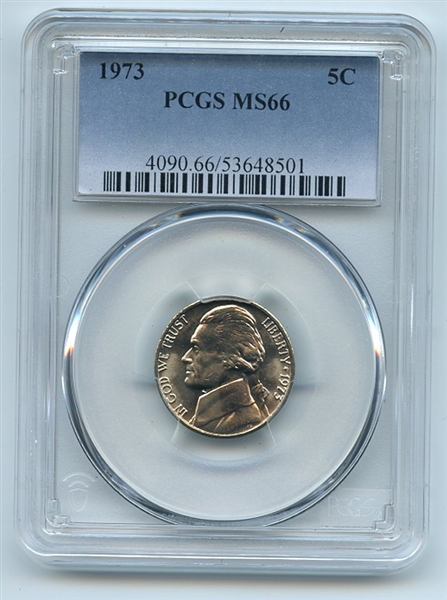 1973 5C Jefferson Nickel PCGS MS66
