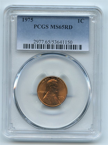 1975 1C Lincoln Cent PCGS MS65