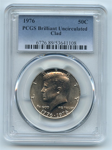 1976 50C Kennedy Half Dollar PCGS Brilliant Uncirculated BU