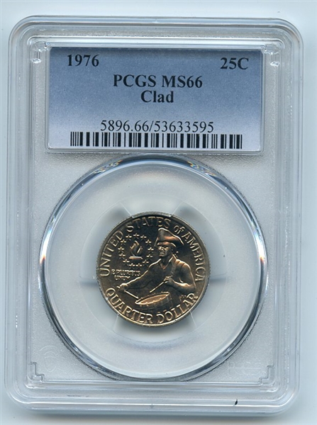 1976 25C Washington Quarter PCGS MS66