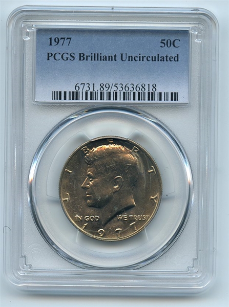 1977 50C Kennedy Half Dollar PCGS Brilliant Uncirculated BU