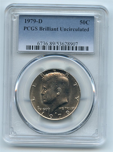 1979 D 50C Kennedy Half Dollar PCGS Brilliant Uncirculated BU
