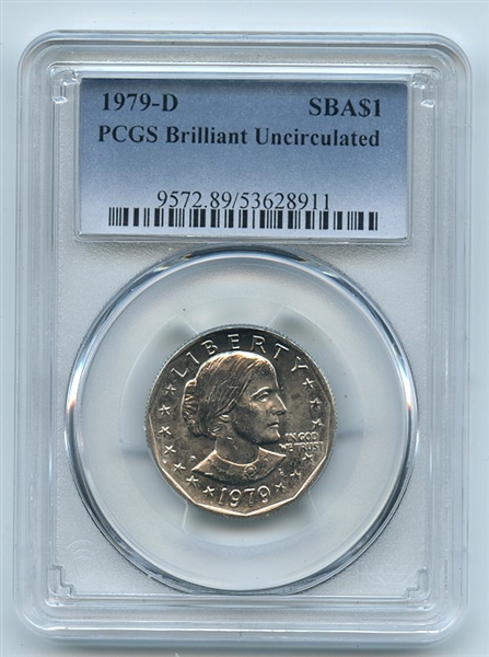 1979 D $1 SBA Susan B Anthony Dollar PCGS Brilliant Uncirculated BU